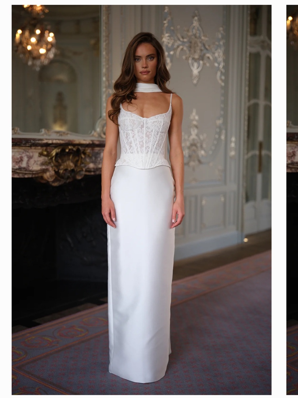 Rosie Etienne Penelope Dress White Maxi Size 2